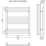 Полотенцесушитель электрический LEMARK BELLARIO LM68607E П7 500x600
